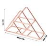 Rose Gold/Gold Napkin Holder Triangle Decorative Metal Paper Napkin Holder Elegant Metal Wrought Iron Iron Napkin Holder