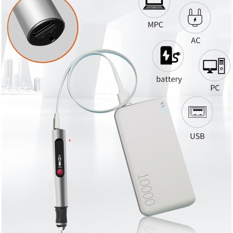 Portable Engraving Pen Featurings High Power Motor Adjustable Gear for Detailed Works On Multiple Materials