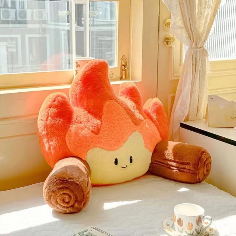 Douyin Xiaohuo Man Co-raising Elf Flame Plush Toy Pillow Doll Flame Doll Pillow Holiday Gift Female