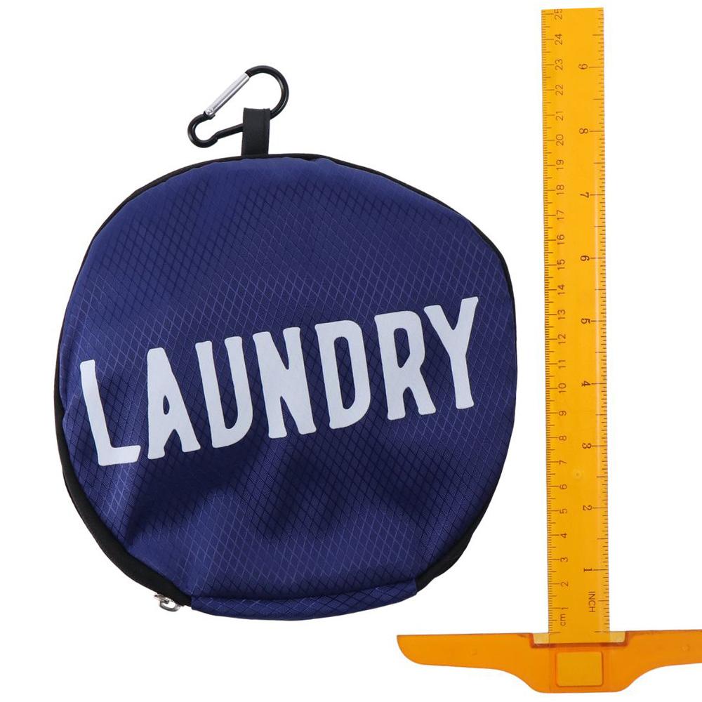 2Pcs 20.5"×20“ Travel Laundry Bag Polyester Travel Storage Bag  with Handles and Carabiner