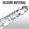 Realistický křišťálový dildo s análním zátkou - Silikonový penis pro ženy, Sexuální hračka pro dospělé