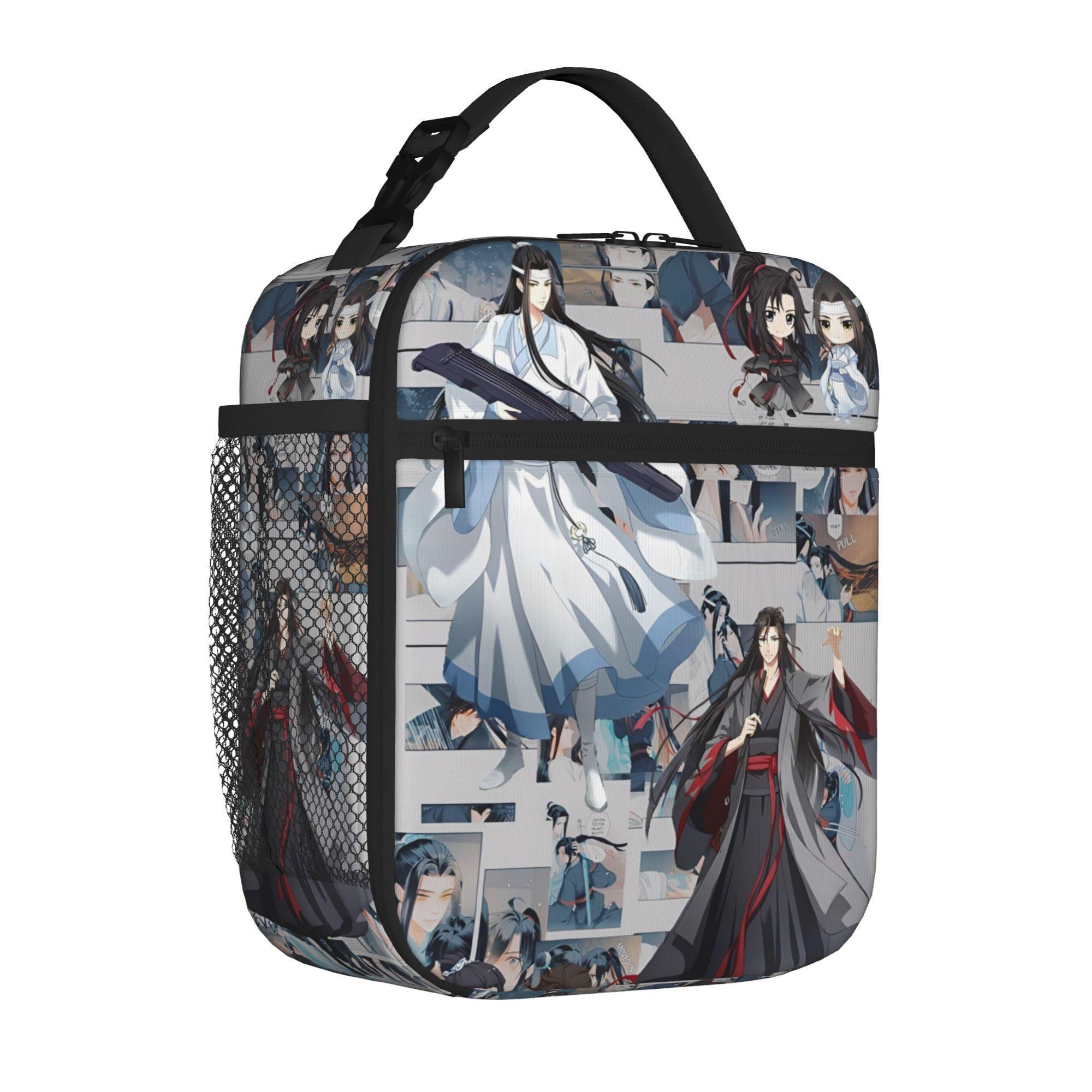 The Untamed Cartoon WangXian Insulated Lunch Bags For School Lan Wangji Wei Wuxian Food Box Leakproof Cooler Thermal Lunch Boxes One Size
