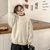 Children's Thick Coral Fleece Pullover Hoodie with Stand-up Collar for Autumn/Winter