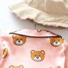 BB58 Mufurui Summer Kids' Silk Bear Cartoon Pajama Short Sleeve Two-Piece Set