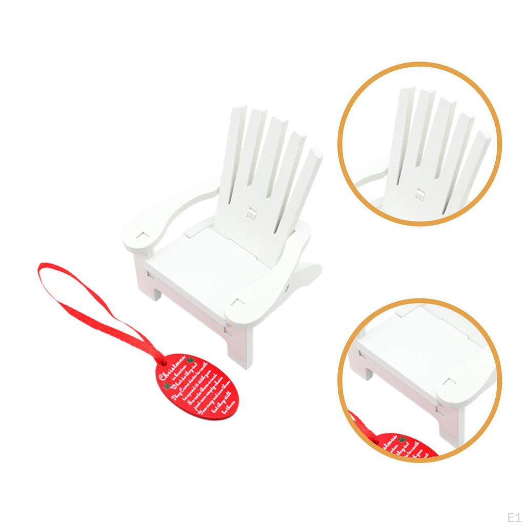 Miniature Rocking Chair Christmas Decor Festive Scenes Pendant Mini Beach Ornament