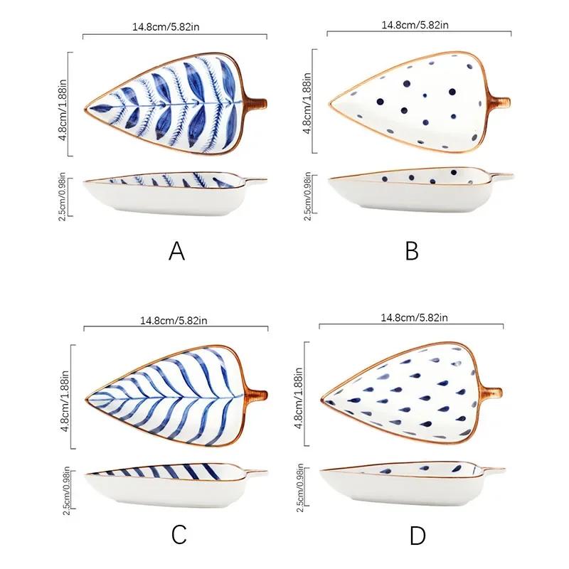Kreativní listový talíř, studený talíř, restaurace, domácnost, keramický talíř pro restauraci, banket