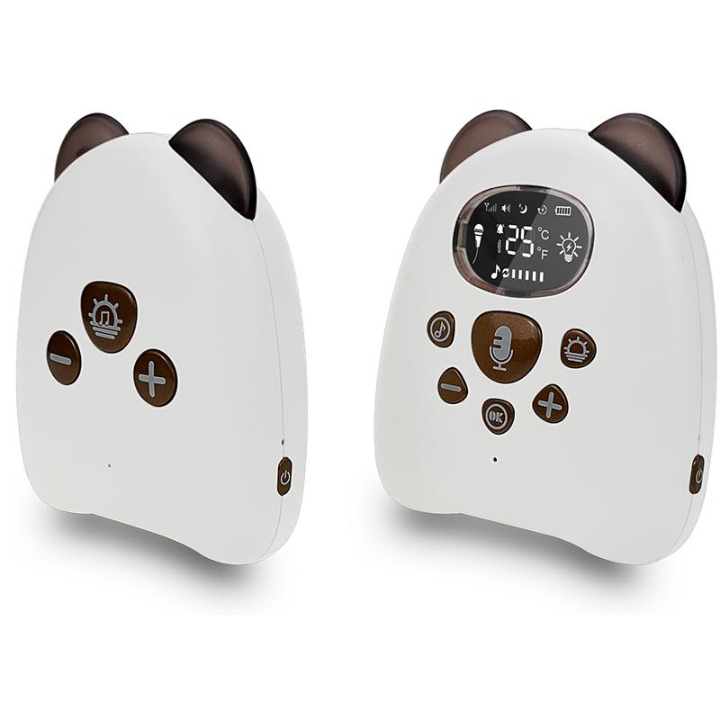 Voice Intercom Baby Monitor 2.4Ghz Wireless Long Range  Audio Sender Reciever Lullaby Temperature Display Nanny Cam V50