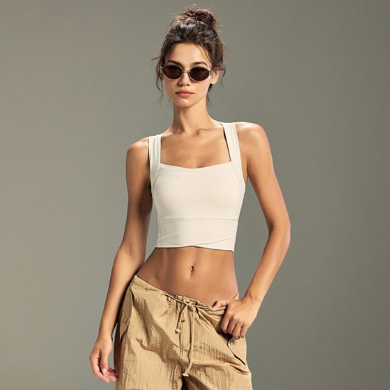 

Mitaogirl Kendall Sports Intimates Women s Shockproof Push-up Yoga Vest Professional Workout Bra Beautiful Back Tank-Top