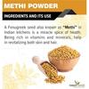 The Forest Herbs Natural Care From Nature 100% Pure Edible Fenugreek Methi Powder 200g For Hair Growth and Skin Care, Eating