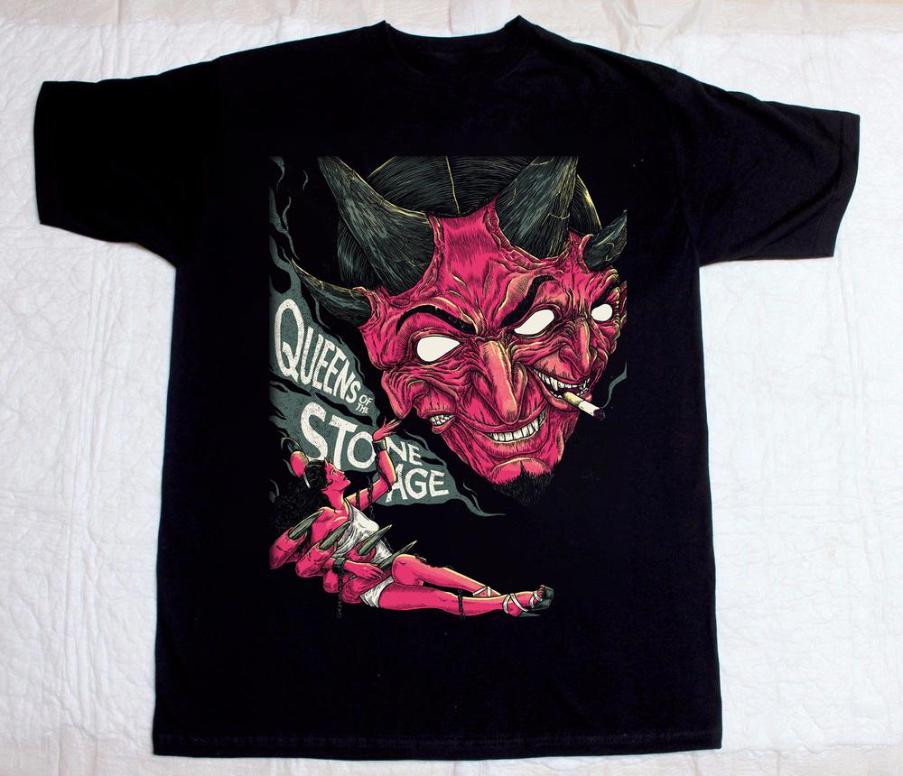 Rare Queens of the Stone Age Band Tour Gift For Fan Black S2345XL T-shirt S