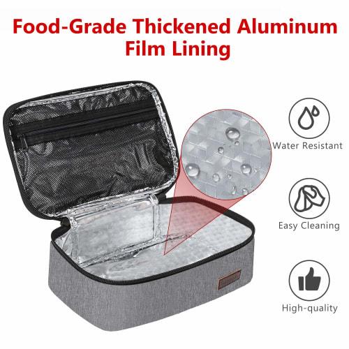 Gloppie Small Lunch Bag, Mini Lunch Box, Insulated Lunch Bag for Men and Women, Petite Lunch Box for Adults, Portable Lunch Pail, Insulated Lunch Cont