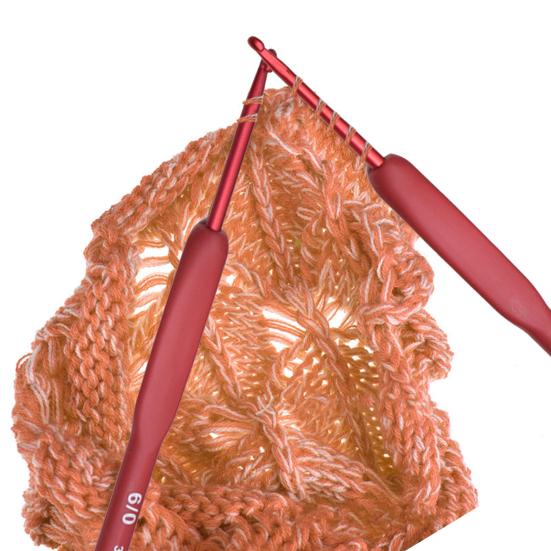 9 ks háčkovací háček Ergonomické háčkovací jehly bez námahy Odolné dlouhé pletací jehly Příslušenství k háčkování