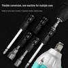 Electric to Air Impact Wrench Converter: 1/2" to 1/4" Hex Bit Adapter with Telescopic Spring Sleeve.