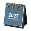 Tragbarer Schreibtischkalender für das Büro, Mini-Schreibtisch 2026-2027, Okt. 2026 bis Dez. 2027, Aufstellbarer Klappkalender, Kleiner funktionaler Planungskalender, 14