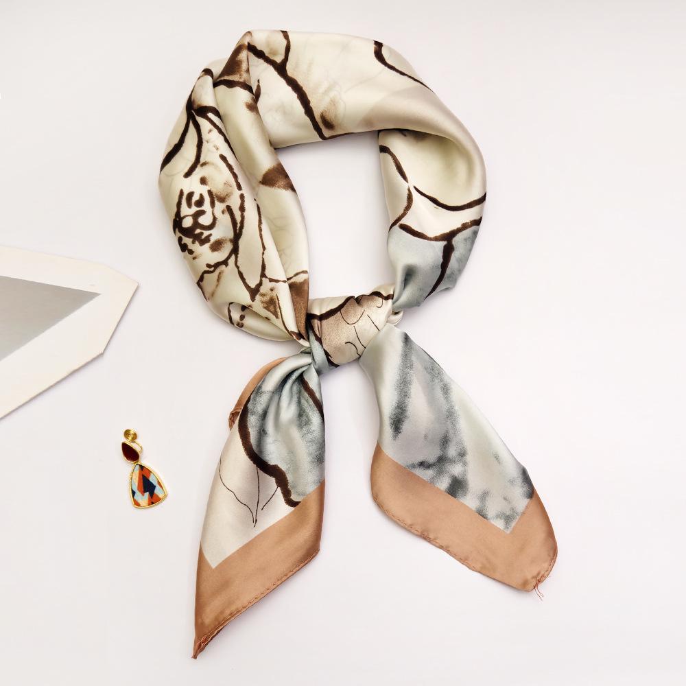 Women s 70cm Silk Satin Scarf: Versatile Square Design, Luxurious Feel, Perfect Hair Accessory and Fashionable Outfit Match. 66x66cm