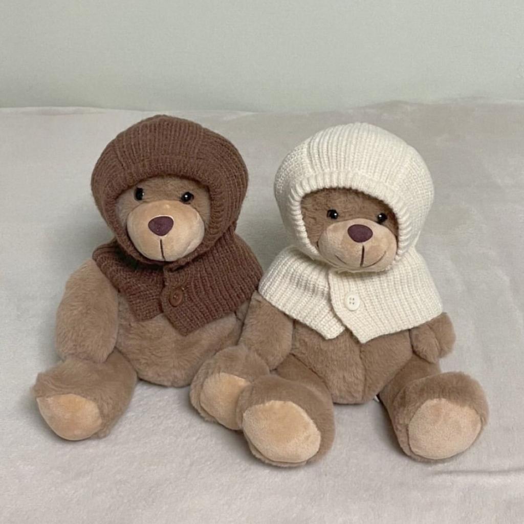 Ciepły Pokrowiec dla Zwierząt Nakrycie Głowy Dzianinowa Czapka Jesień i Zima Uroczy Kot Pies Mały Pies Dekoracja Akcesoria dla Psa Teddy dla Małych Psów