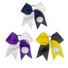 Cross-Border Basketball Bow Hair Ties: Two-Color Splicing Swallowtail Elastic Hair Accessories for Girls