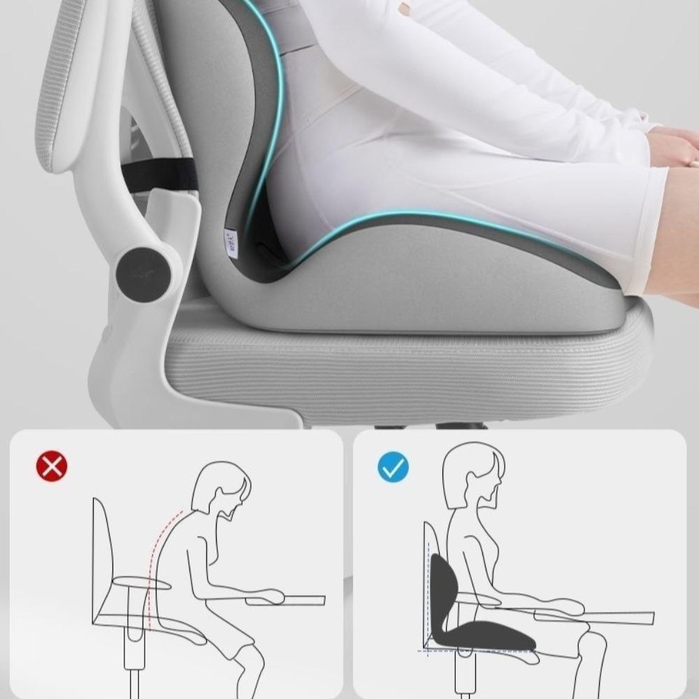 Soft Memory Cotton Seat Cushion Office Sedentary Seat Cushion Decompression Sitting Posture Correction Artifact Chair Cushion
