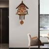 Wall Clock Contemporary With Acoustic Cuckoo For Interior Living Household Room
