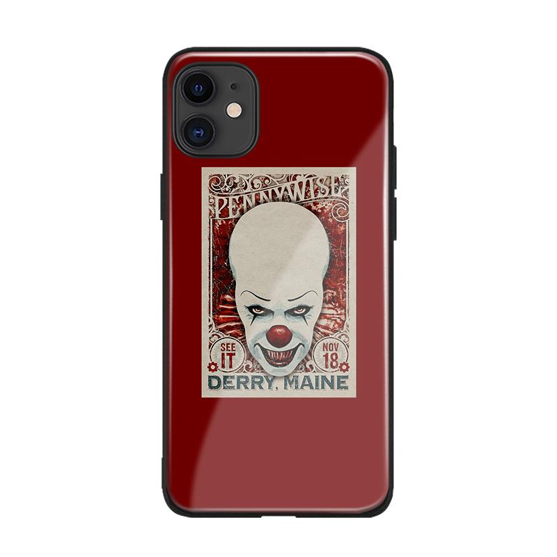 Ikony hororových filmů měkký silikon Tvrzené sklo Kryt na telefon iPhone SE 6 6s 7 8 Plus X XR XS 11 12 13 mini Pro max