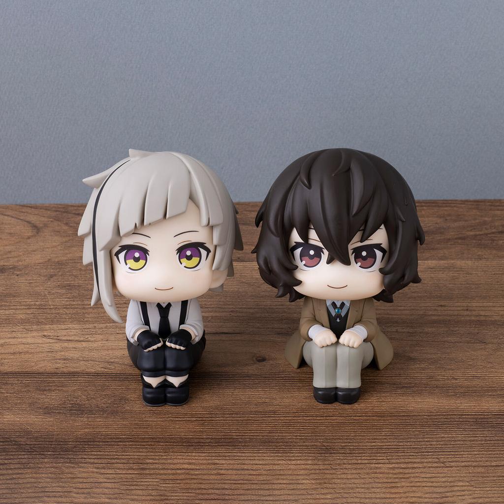 10cm Bungou Stray Dogs Anime Figure Look Up Nakajima Atsushi Action Figure Q Version Dazai Osamu Figurine PVC Collection Toys