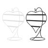 Decorative 50 Hole Heart Shape Iron Jewelry Stand Earring Organizers Desktop Display for Earrings Home Store Presentation