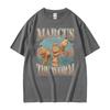 New Marcus The Worm Funny Meme TShirts Unisex Women Vintage Trending Classic Humor T Shirts Casual Oversized Loose Tshirt Clothing