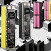 LED Illuminateds 45WPD Fast Charge Battery Case 8x18650 Holder Transparents ABS No Soldering