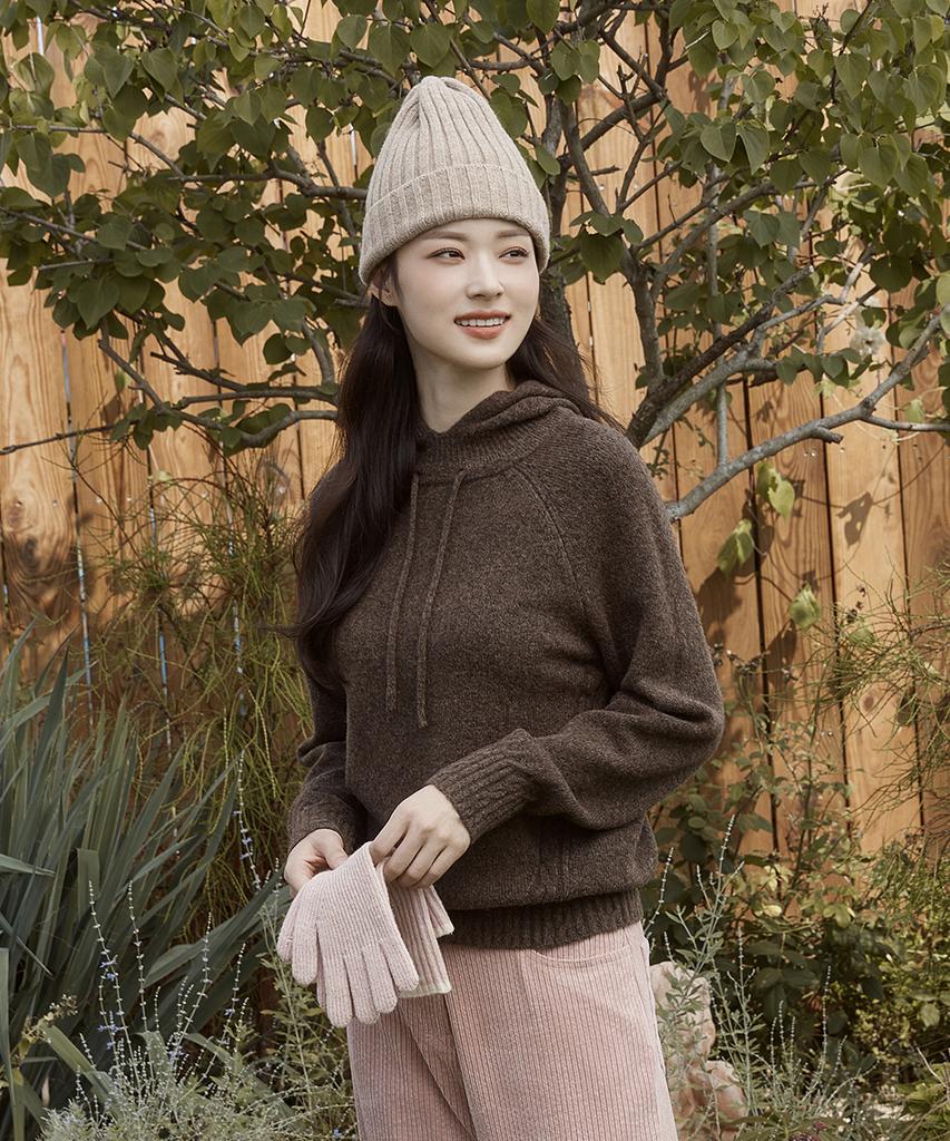 ENNITTUDE Basic Hooded Knit