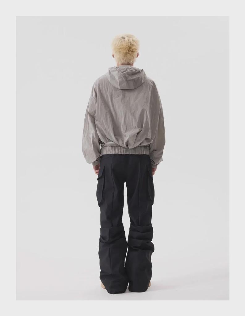 Niche Retro Wide-Leg Flared Workwear Pants - Cleanfit American Loose Commuter Trousers