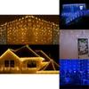 13-130ft Vorhang Eiszapfen Lichter LED Lichterkette Weihnachten Innen Außen Hochzeit Party Lichterkette