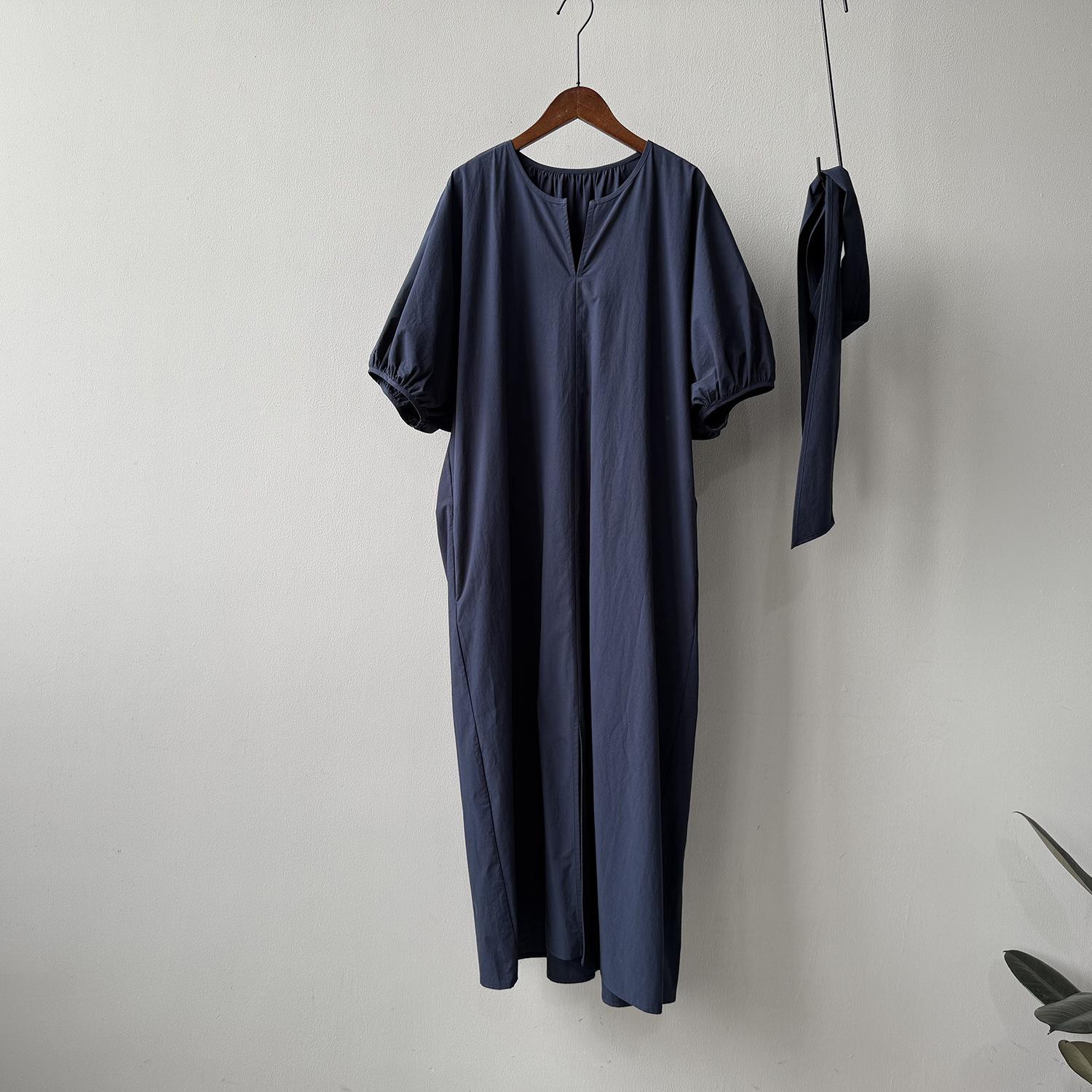 

Yan Shuang Puff Sleeve Tie-Waist Summer Dress for Women Large