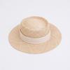New product Baocao woven flat straw hat women's sunshade sun hat vacation British fashion top hat
