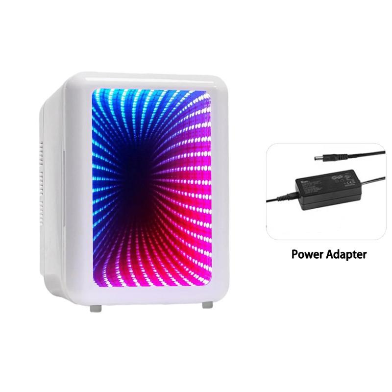 

Маленький косметический холодильник 4 литра/6 банок, диммируемая светодиодная подсветка, холодильник AC/DC, для автомобиля, дома, мини-портативная морозильная камера