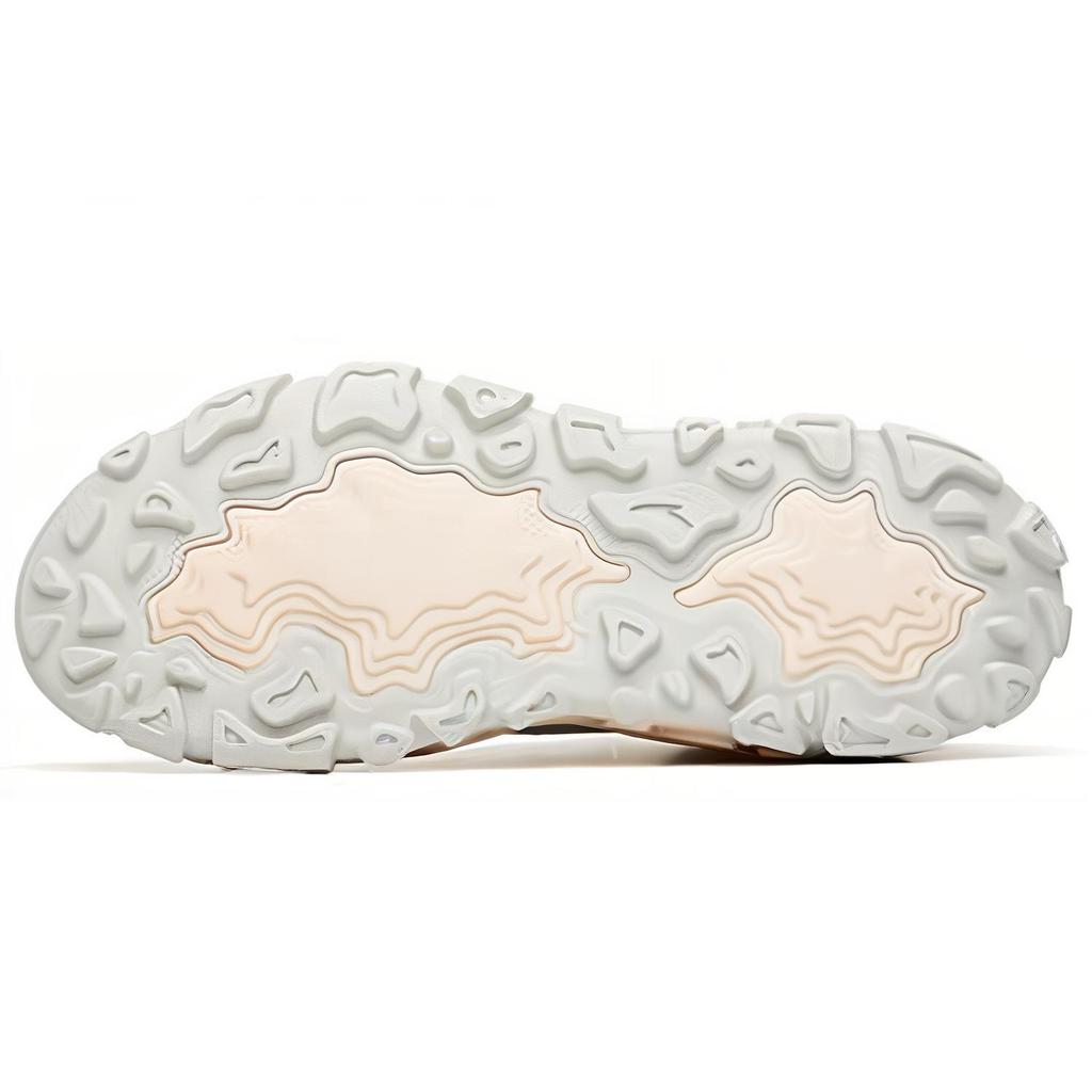 New Anta Callus Removal Pro Cushioned Slip Resistant Abrasion Resistant Low Top Chunky Sneakers Women's White Pink 122228860-2