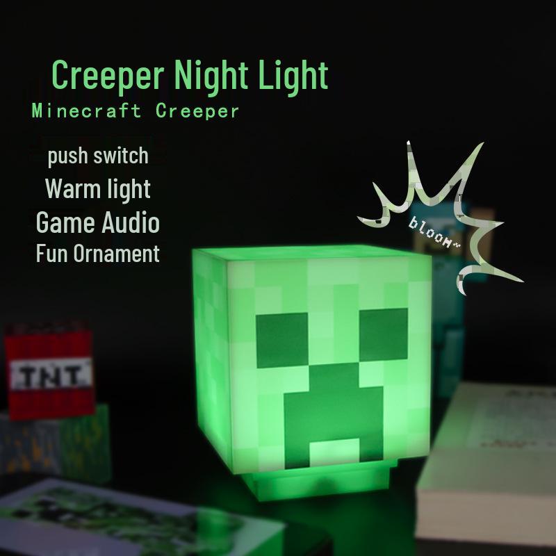 Diamond Ore Lamp - Color-Changing Minecraft Torch & Potion Bottle Night Light Gift