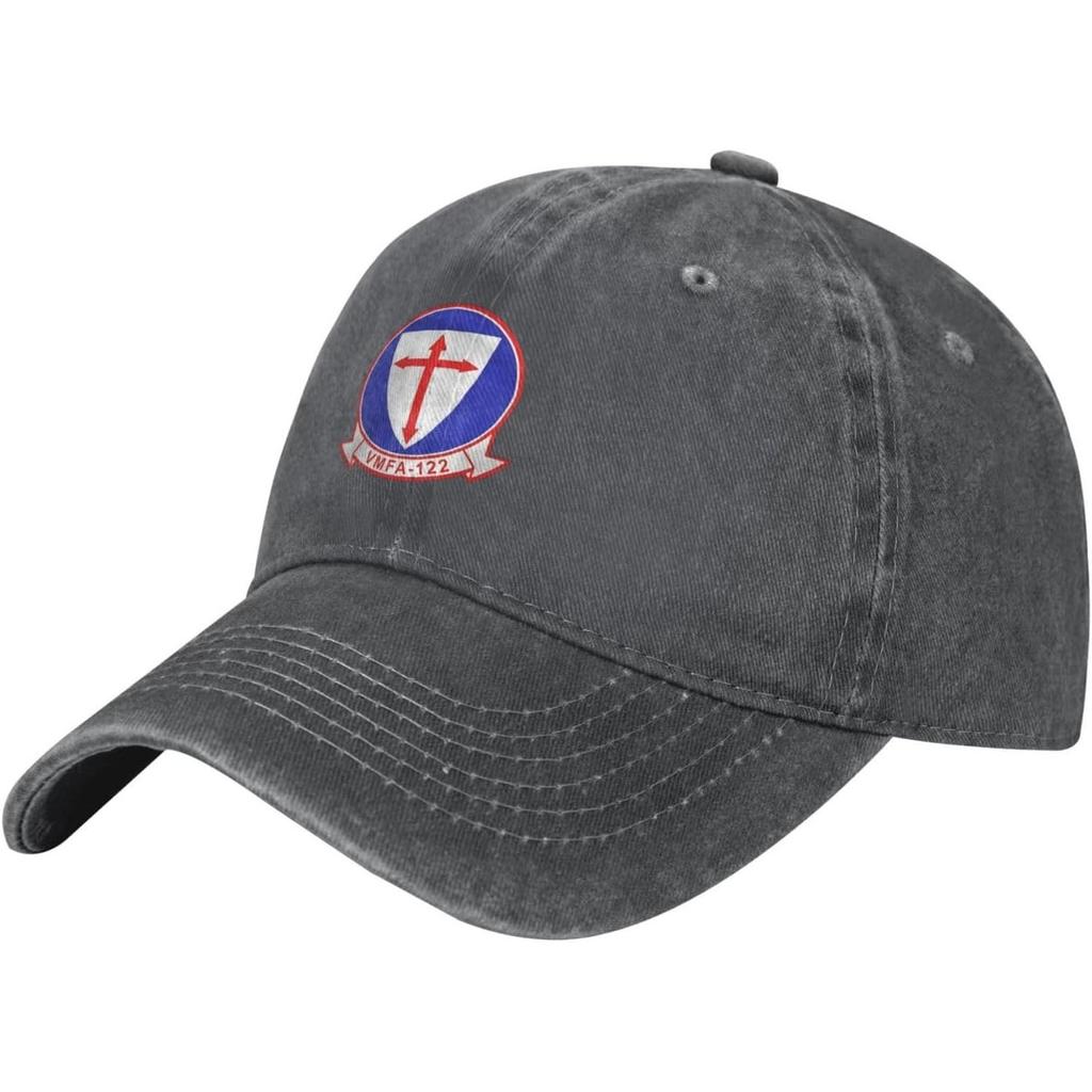 VMFA Crusaders Squadron Washed Cotton Baseball Cap Adjustable Outdoor Casual Sun Hat