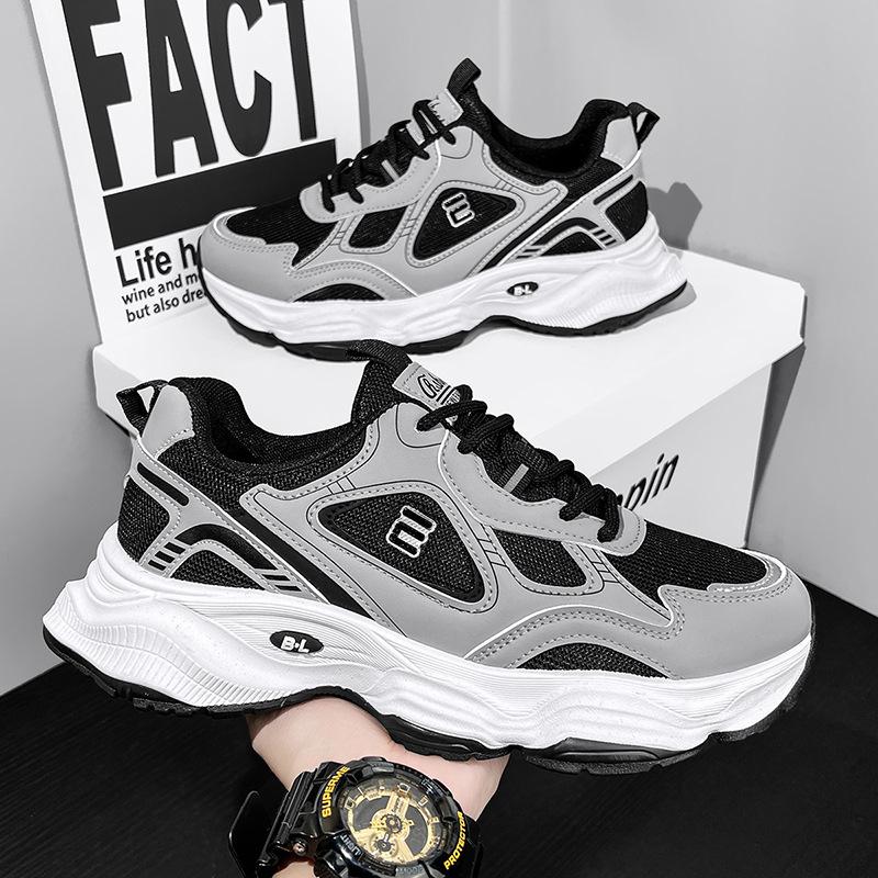 Shoes Men's 2025 Spring Men's Shoes White Sneakers Men's Trend Casual Travel Shoes Low Top Versatile Running Shoes