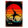 Vintage Beach Time Metal Sign Summer Party Place Plates Relax Surfing Metal Wall Sign Pub Shed Sign Happy Place Decor WY