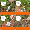 LiTuiLi 7PCS Garden Tool Set Hand Trowel Rake Cultivator Weeder with Ergonomic Handle Lawn Farmland Transplant Bonsai Tools
