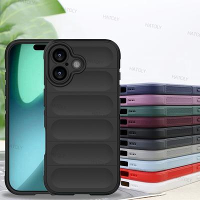 For iPhone 17 Case Apple iPhone 17 Air iPhone 17 Pro Max Cover Funda Anti-Slip Silicone Shockproof Protective Phone Back Cover
