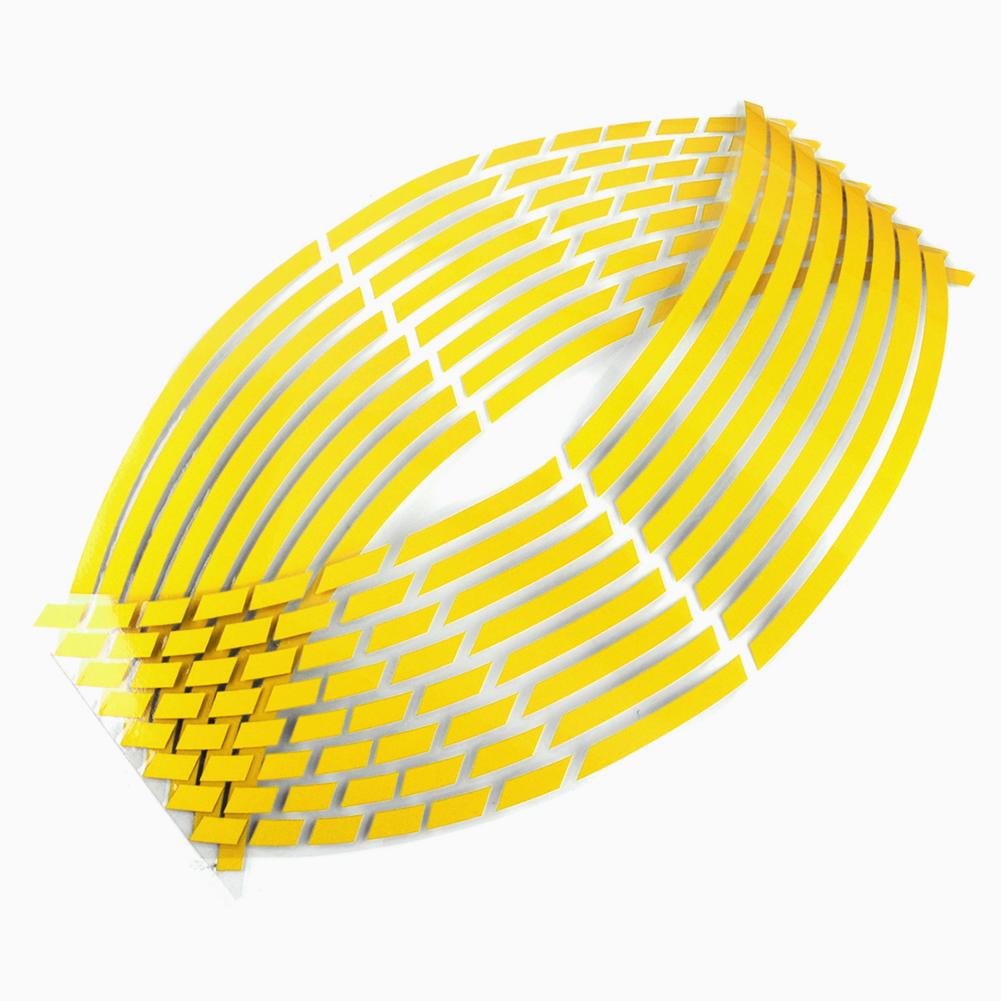 16 stk motorsykkel bilhjul felg 16 reflekterende striper 18" stripe tape klistremerker