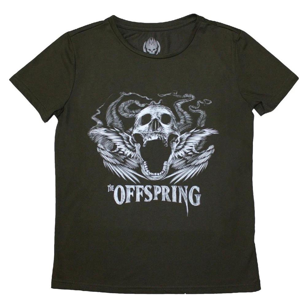 The Offspring Feathered Winged Skull Womens T Shirt M