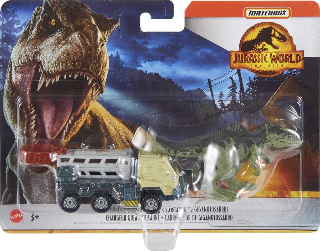 Jurassic World Toys Dinosaur Transporter with 1 Vehicle and 1-2 Mini Dinosaurs, Ages 3+