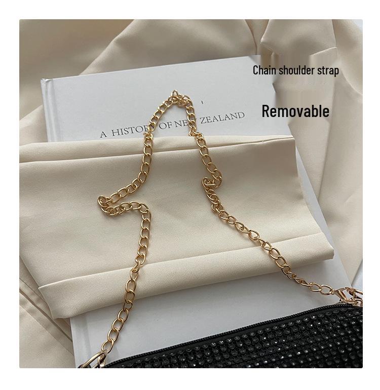 Women's Shiny Rhinestone Bucket Bag - Handmade Sequin Crossbody & Handheld Bag