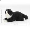 Realistic Stuffed Animal Cat, Lifelike Plush Kitten Toy for Kids, Soft Cuddly Gift for Girls Birthday