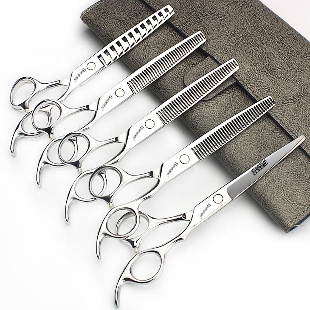 Professionelle Haarschere, spezielle flache Schere von Hair Gallery, Schere mit dünnen Zähnen, 6,5-Zoll-Haarscheren-Werkzeugset.