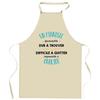 Kitchen Apron - A Formidable Pianist - Breton Print - Durable Cotton - Made In France