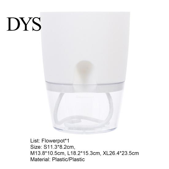 Plant Pot High-tenacity Shatterproof Plastic Decorative Self-watering Ornament Flower Container for Home Vase