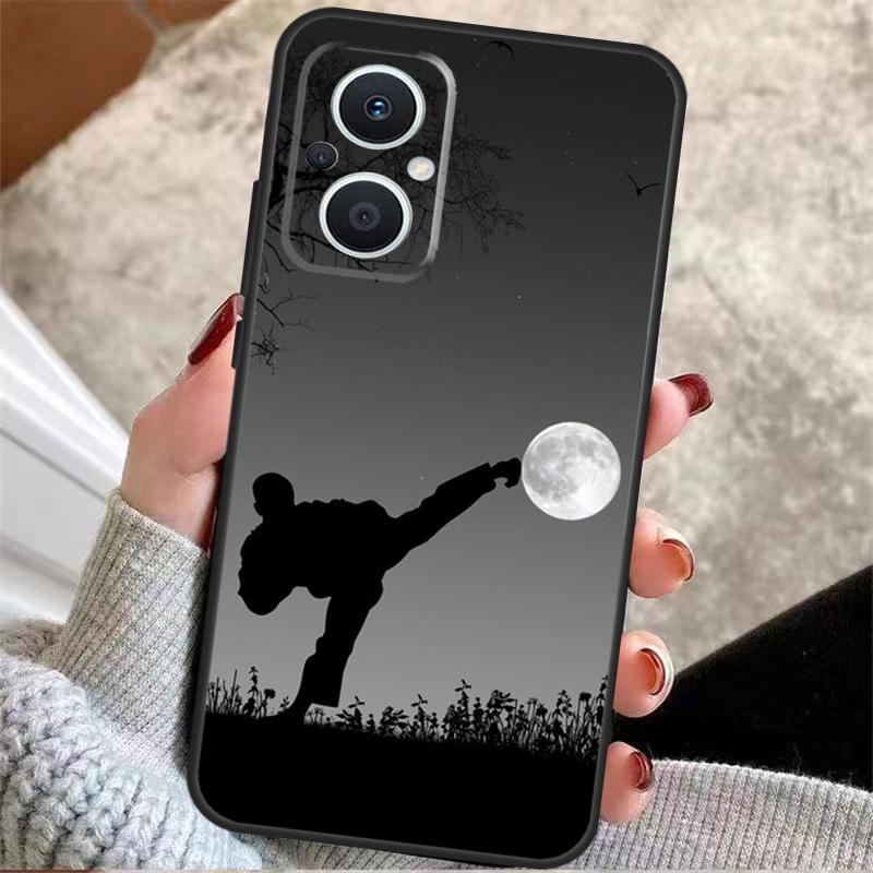 

Чехол для OPPO Reno 8T 7 8 Lite 14F 13F 11F 12F 10 11 12 13 14 Pro OPPO Find X5 X6 X8 Pro с изображением Кунг-фу Каратэ Тхэквондо Боевых Искусств OPPO Reno10 5G
